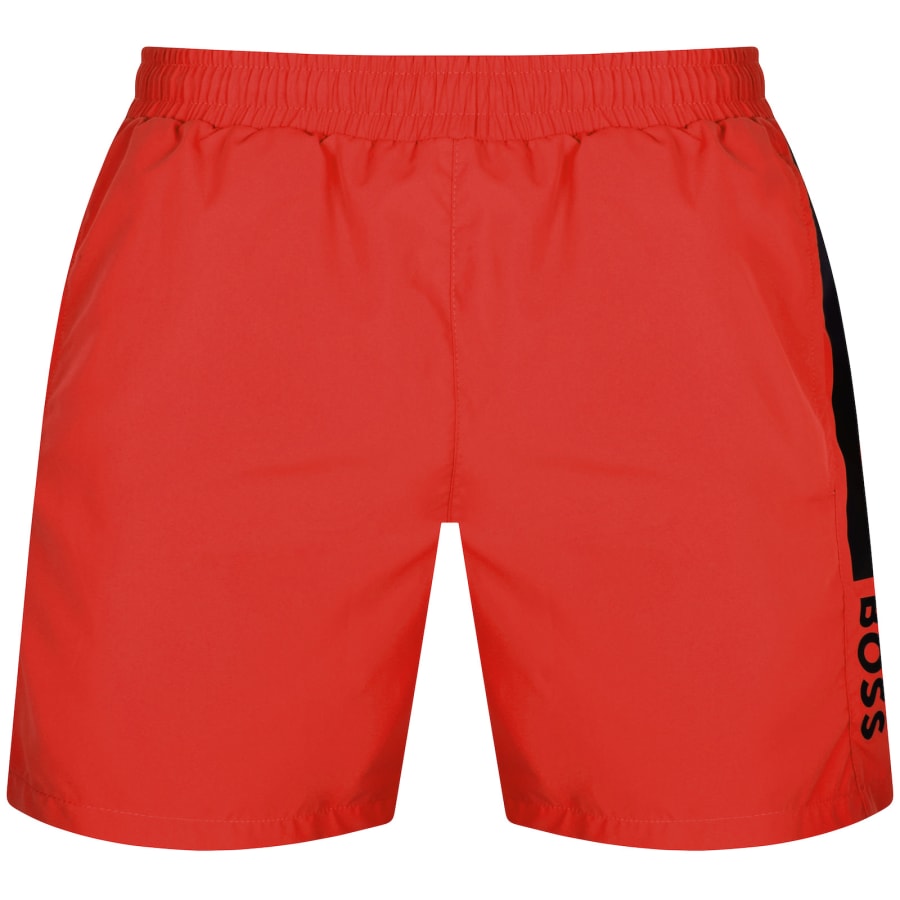 BOSS Dolphin Swim Shorts Red Mainline Menswear Denmark